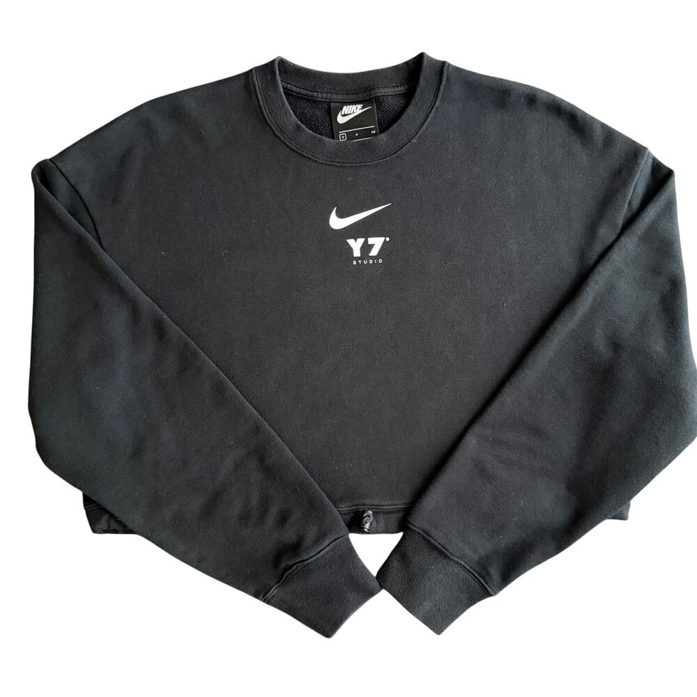 Nike Y7 Studio Cropped Sweatshirt Black Size S